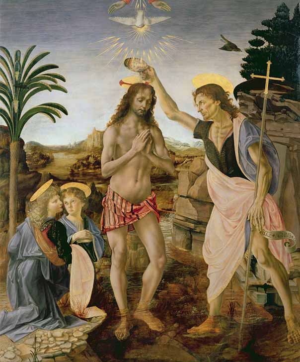 レオナルド・ダ・ヴィンチのキリストの洗礼