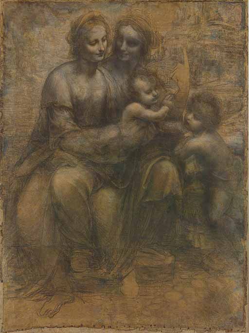 聖アンナと聖母子のカルトン
